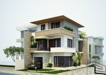 Nhà phố 3 tầng đẹp hiện đại tại đường Phan Văn Trị TP. Quảng Ngãi