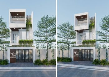 Nhà phố 3 tầng phong cách hiện đại, tối giản