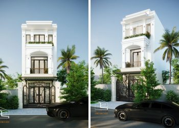 Nhà phố 3 tầng Tân Cổ Điển tại KDC Bầu Cả TP. Quảng Ngãi