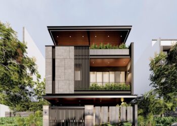 Biệt thự 3 tầng sang trọng mang phong cách hiện đại tại KĐT Ngọc Bảo Viên